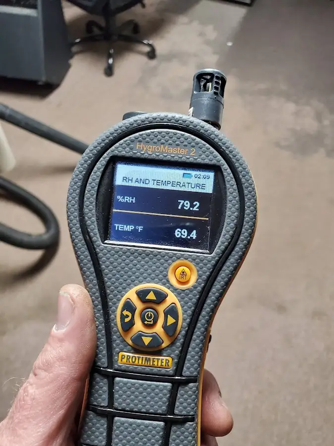 Moisture meter humidity assessment for Mold Remediation & Removal in Grosse Pointe Farms